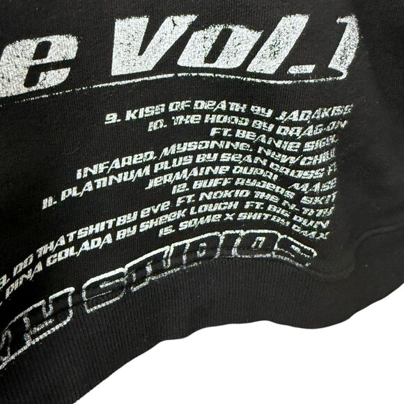 Ruff Ryders Hoodie Medium by KIY Vol1 Black Cotton Sweatshirt Hip Hop Streetwear - Picture 8 of 15